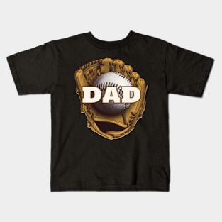 Baseball Dad Kids T-Shirt